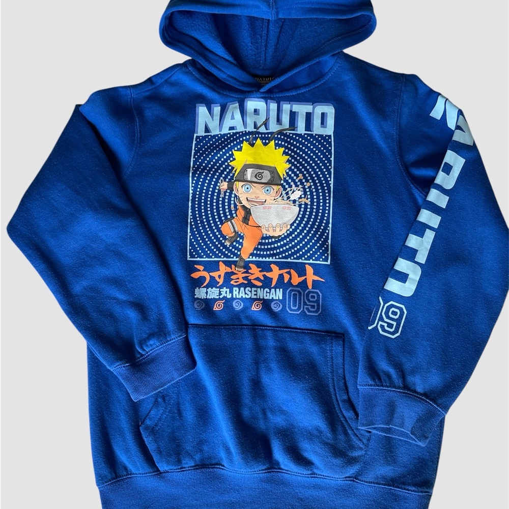 Blue Naruto Graphic Hoodie
